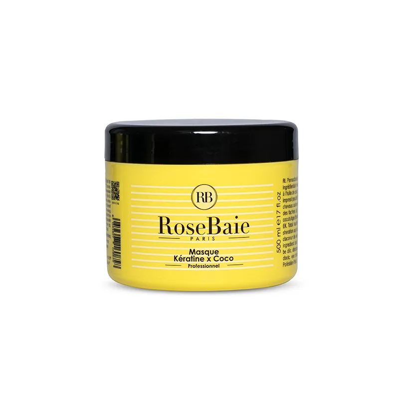 ROSE BAIE KÉRATINE HUILE DE COCO — TRIO SHAMPOING, MASQUE & SÉRUM