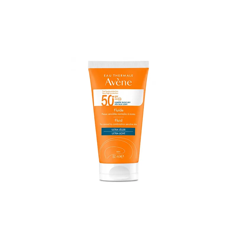 AVÈNE FLUIDE SPF 50+ PEAUX SENSIBLES NORMALES À MIXTES – 50 ML